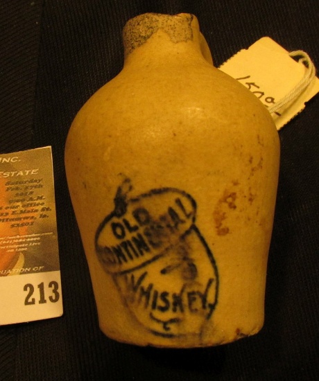 2 3/4" Advertising Whiskey Jug "Old Continental Whiskey".