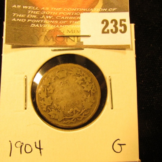 Canada 1904 25 Cents. G