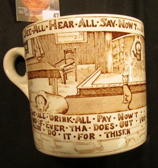 Royal Crown Devon Fielding's Made in England large Mug "See.All.Hear.All.Say.NowT..Yorkshireman's.Ad