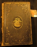 Leather Bound Civil War Book, part of leather binding has disappeared. Binding loose. 