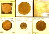 (5) Old Chinese Coins dating back to the early 1900's.