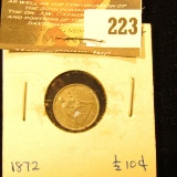 1872 Liberty Seated Half Dime. MS-