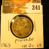 Canada 1963 25 Cents. Choice BU- Proof Like.