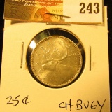 Canada 1965 25 Cents. Choice BU-