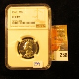 1940 Washington quarter graded proof 64 with a star denotation by NGC.  The Star Denotes Superior Ey