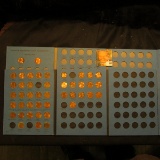 1975-1995 Partial Set of Lincoln Cents in a blue Whitman folder; & a Blue Whitman folder with a coup