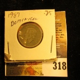 1987 Dominican Republic 10 Centavos. VF.