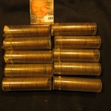 (10) Mixed Date Rolls of Lincoln Cents, includes: 1936P, 43, and many mixed rolls with some dates ba