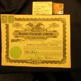 September 14, 1905 Stock Certificate for 10 Share 