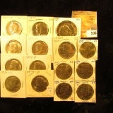 (7) 1971 D, 72 D, 74 P, 81 D, 89 D, 91 D, 92 D, & (2) 1996 P Gem BU Kennedy Half Dollars, some are p