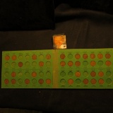 1909-48 Partial Set of Lincoln Cents in a green 