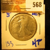 1917-S Walking Liberty Half Dollar