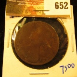 1870 British Large Cent.  This Coin Books For $45 In Very Fine And $240 In Extra Fine