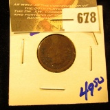 1864 L Indian Head Penny