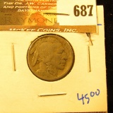 1916-S Buffalo Nickel With Full, Bold Date