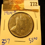 1904-H Newfoundland Silver Half Dollar