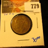 Great Britain Jetob Token Dated 1837 With Queen Victoria On The Front.  On The Back It Says 