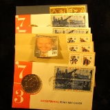 7 First Day Issue Stamp And Medal Bicentennial Set