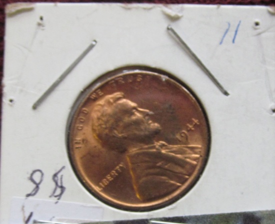 1944 P Lincoln Cent, mostly Red BU.