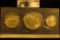 1976 S U.S. Three Piece Silver Uncirculated Mint Set in original cellophane.