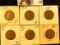 1909P VDB EF, 10P EF, 11P VG, 11D (damaged); 11S VG, & 12P Fine U.S. Lincoln Cents.