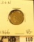 1866 U.S. Three Cent Nickel, VG.