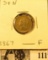 1867 U.S. Three Cent Nickel, Fine.