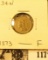 1873 U.S. Three Cent Nickel, Fine.
