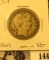 1909 P U.S. Silver Barber Half Dollar, Very Good.
