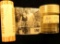 2002 P Bank-wrapped Roll of Gem BU Indiana Statehood Quarters (40 pcs); & 1968 Solid Date Roll of 40
