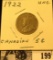1922 Canada Nickel, EF-AU.