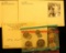 1972, 1980, & 1981 U.S. Mint Sets in original cellophane and envelopes.