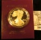 1992 S U.S. Proof Silver American Eagle One Ounce .999 fine Silver Dollar in original box of issue w