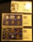 2000 S, 2001 S, & 2002 S U.S. Proof Sets, Original as issued.