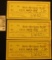 (3) Consecutive Serial Numbered Five Dollar March 10, 1933 Burke, N.C. Depression Scrip, NC51-5. Bur