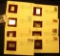 (8) First Day of Issue Cancelled covers with 22K Gold Replica Stamps.