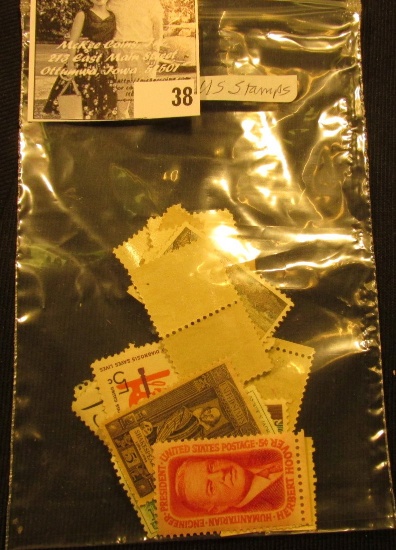 Bag of (21) uncancelled Stamps