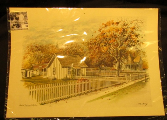 12" x 17" Color print "Herbert Hoover Birthplace West Branch, Iowa" by Stan Haring.
