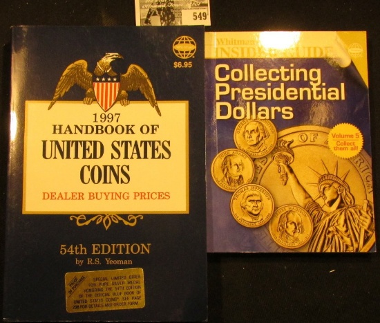 1997 Blue Book U.S. Coins Dealer Buying Prices & Whitman Collecting Presidential Dollars.