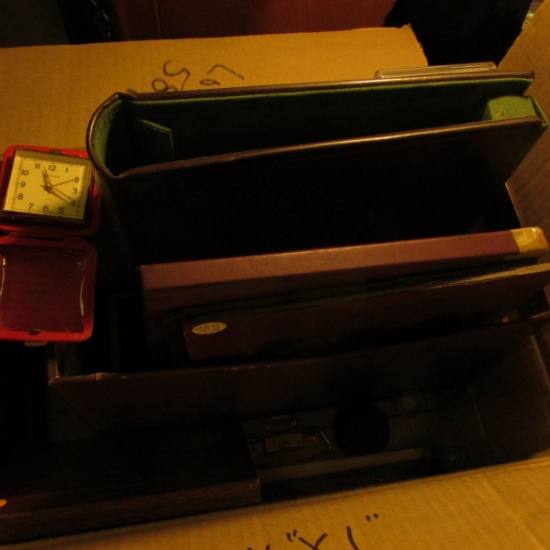 Large Box of empty brown Eisenhower dollar boxes, coin tubes, holders, cases, miscellaneous Coin Sup