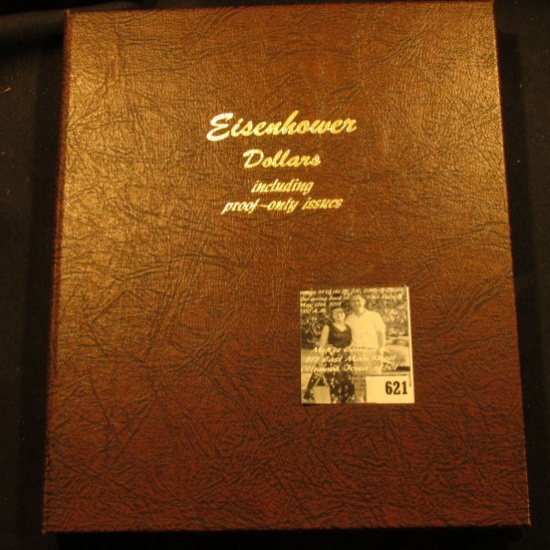 1971-78 Complete Uncirculated & Proof Eisenhower Dollar Set in a World Coin Library Album. Includes