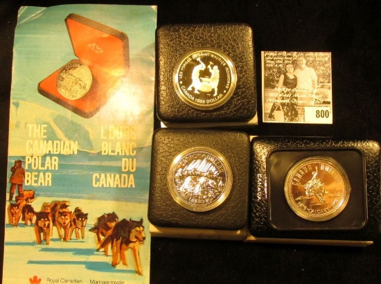1875-1975 Calgary Canada, 1980 Polar Bear Canada, & 1988 250th Anniversary of the Saint-Maurice Iron