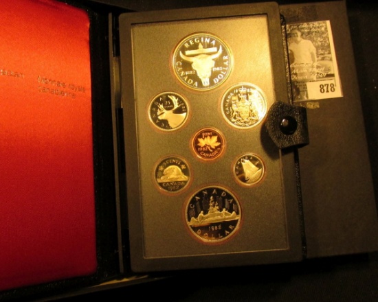 1982 Bison Canada Double Dollar Double Struck Canada Coin Set in original holder of issue. Includes