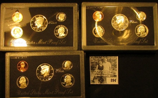 (3) 1997 S U.S. Silver Proof Sets, original as issued.