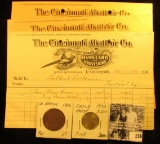 (6) Old invoices dating 1906 from 