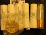 (15) 2009 P Woodsplitter Lincoln Cents, BU; 2007 D Cent, BU; (5 Rolls total) 2005 P & D Original BU