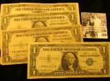 Series 1935A, Series 1935E, & Series 1935C U.S. One Dollar Silver Certificates; & a Series 1957 Star