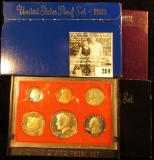 1982 S, 1983 S, & 1984 S U.S. Proof Sets, all in original boxes as issued.