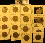 (17) 1936 S Buffalo Nickels all carded in 1 1/2