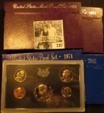 1971S, 1983S, 1989S, & 1992S U.S. Proof Sets. All original as issued.